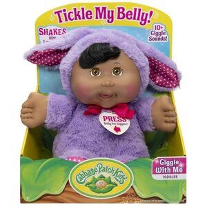 Cabbage Patch Kids Deluxe Toddler Giggle With Me Doll-Purple Bunny Fashion